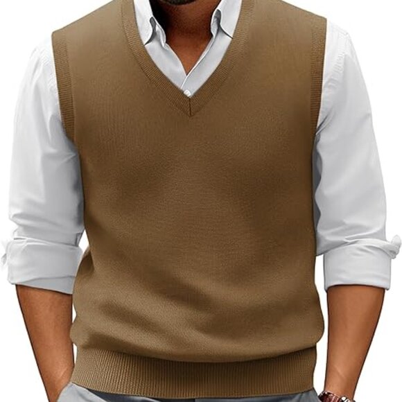 PJ PAUL JONES Mens V-Neck Knitted Sweater Vest 2-pack Size:XL - Picture 2 of 2